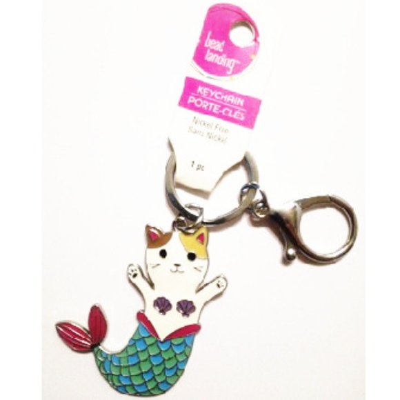 Mermaid Cat Keychain / Bag Charm - Picture 1 of 4
